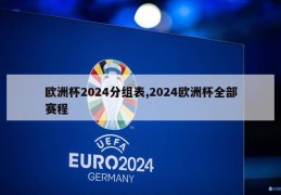 欧洲杯2024分组表,2024欧洲杯全部赛程