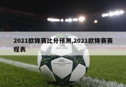 2021欧锦赛比分预测,2021欧锦赛赛程表