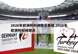 2026年欧洲杯时间地点表格,2020年欧洲杯时间地点