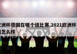 欧洲杯德国在哪个组比赛,2021欧洲杯德国怎么样