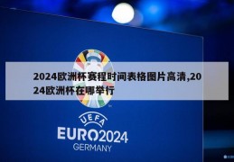 2024欧洲杯赛程时间表格图片高清,2024欧洲杯在哪举行